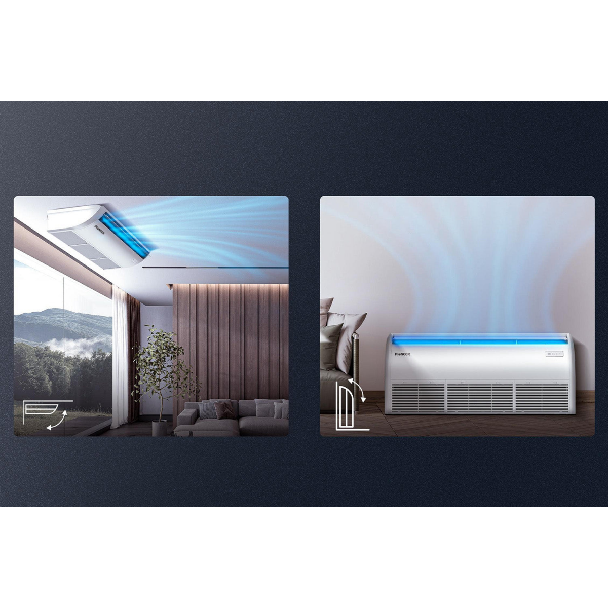 Pioneer 18,000 BTU Quantum Ultra Floor/Ceiling Ductless Mini Split - Lifestyle 1
