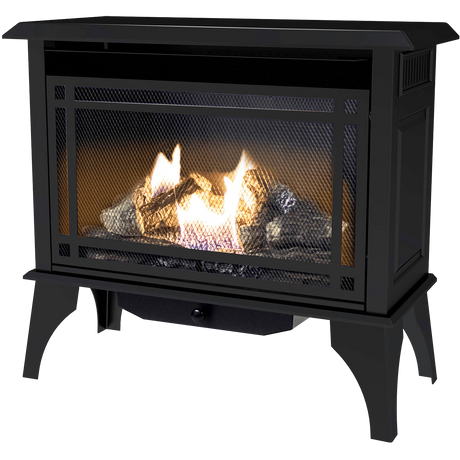 Pleasant Hearth 30,000 BTU Vent Free Gas Stove - Angle