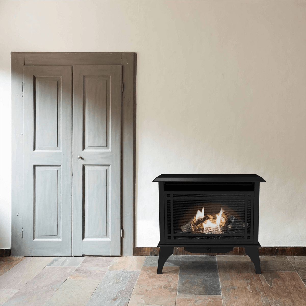 Pleasant Hearth 30,000 BTU Vent Free Gas Stove - in Family Room