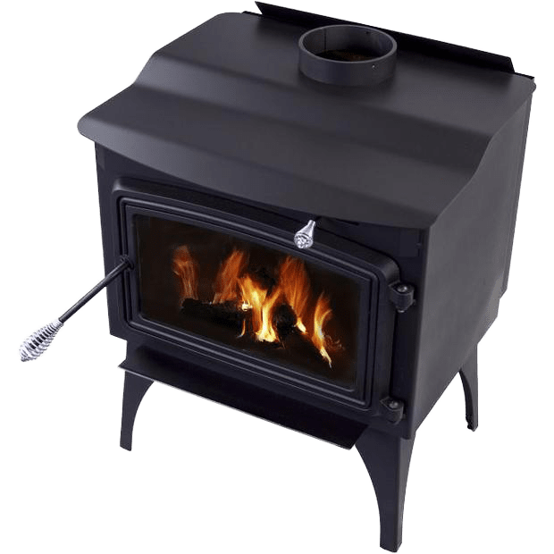 Pleasant Hearth Wood Burning Stove - Top Angle View