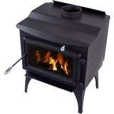 Pleasant Hearth Wood Burning Stove - Top Angle View