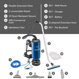 Prolux Backpack Commercial Vacuum 10 Qt. - Infographic 4