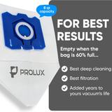 Prolux HEPA Bags for X8 Backpack Vacuum 10 Pack - Infographic 1