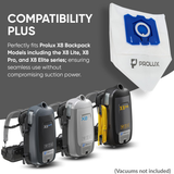 Prolux HEPA Bags for X8 Backpack Vacuum 10 Pack - Infographic 2