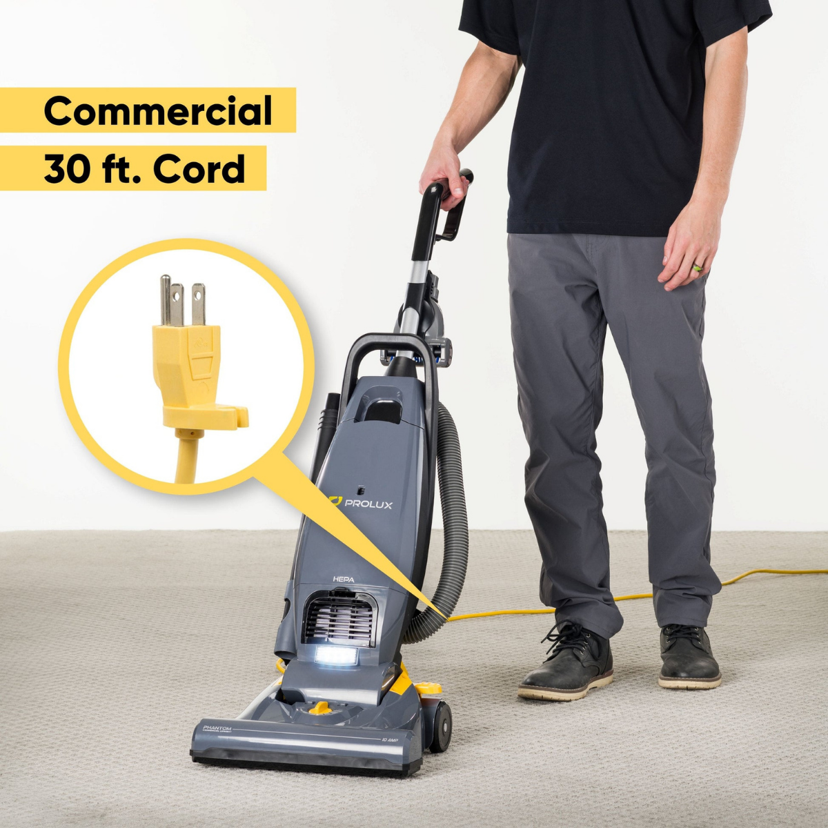 Prolux Phantom Upright Commercial Vacuum - Infographic 5