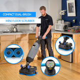 Prolux PLCC430BN Cordless Commercial Micro Dual Brush Floor Scrubber - Infographic 2