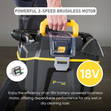Prolux PLCTB Cordless Commercial Wet/Dry Tool & Travel Vacuum - Infographic 3