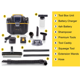 Prolux PLCTB Cordless Commercial Wet/Dry Tool & Travel Vacuum - Infographic 6