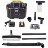 Prolux PLCTB Cordless Commercial Wet/Dry Tool & Travel Vacuum - w/ Attachments