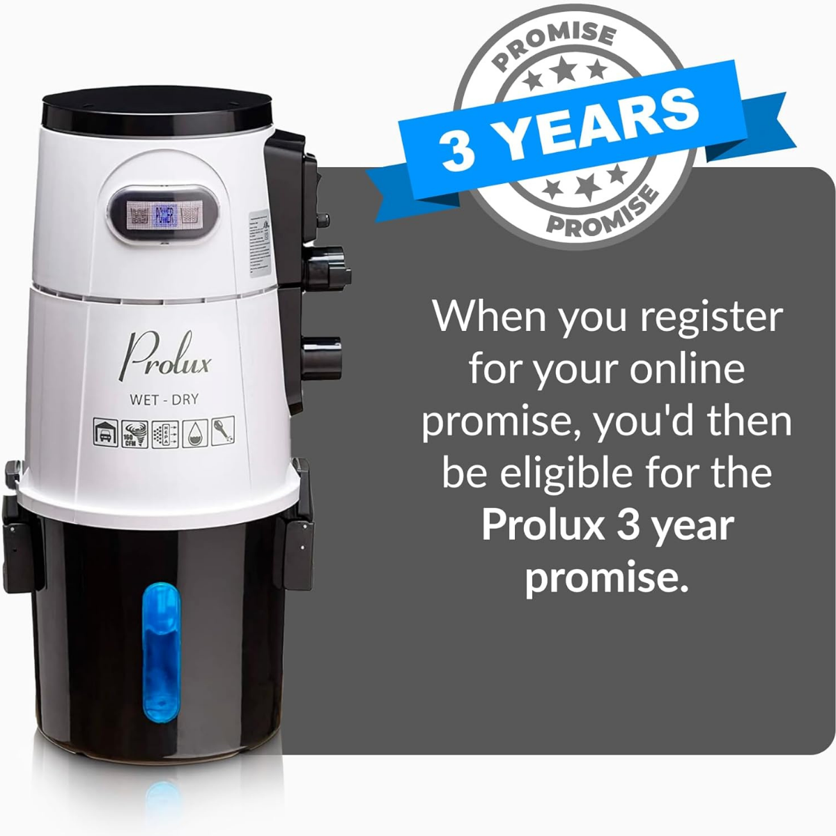 Prolux Wall-Mounted Wet/Dry Garage Vacuum - Infographic 7