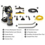 Prolux X-Force Pro Bagless Backpack Vacuums - Commercial Attachment Kit Tools