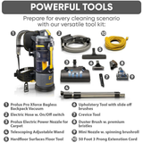 Prolux X-Force Pro Bagless Backpack Vacuums - Power Nozzle Kit Tools 1