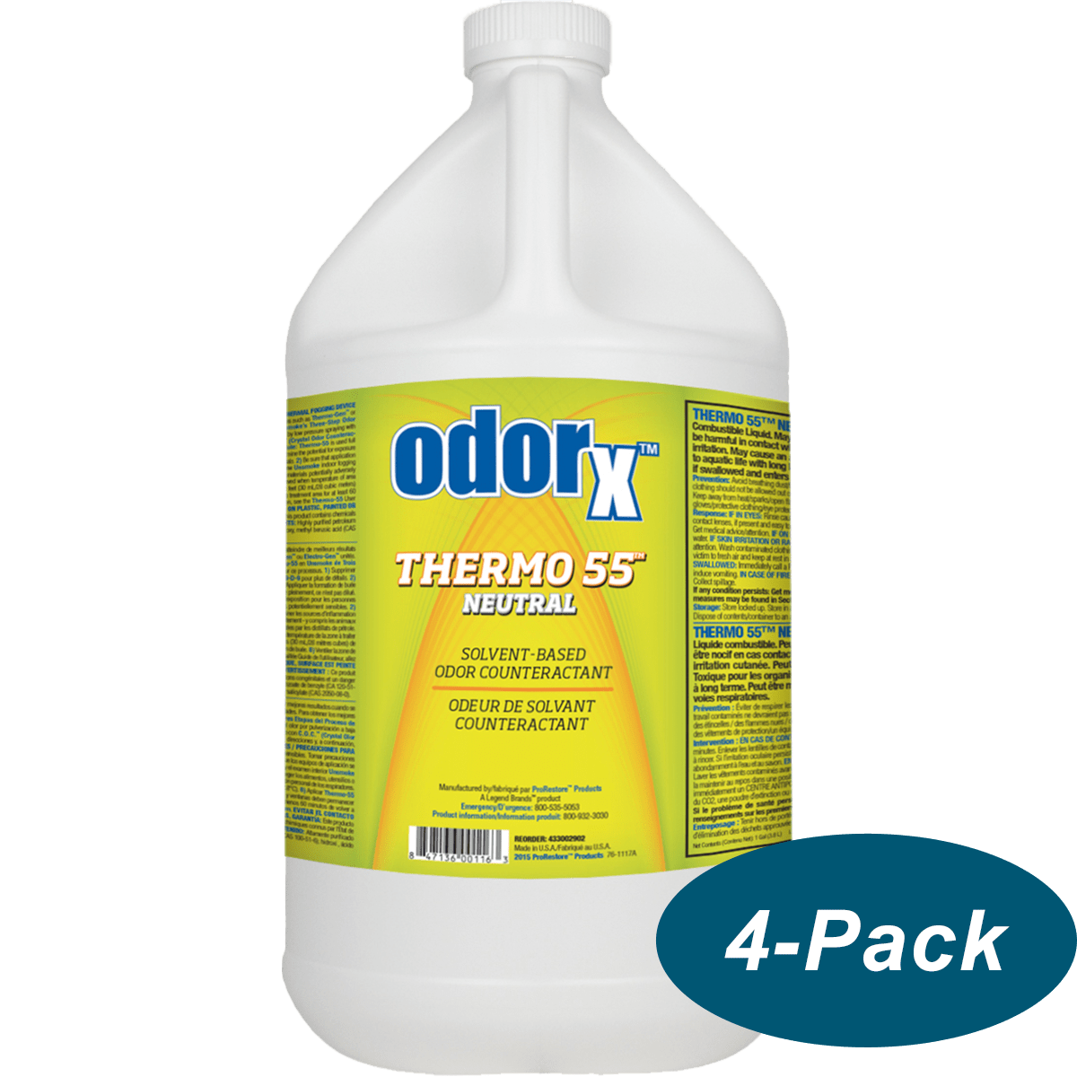 ProRestore ODORx Thermo-55 - Neutral 4-Pack