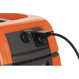 Pullman-Holt Husqvarna S11 HEPA Wet Dry Vacuum - Auxiliary Outlet