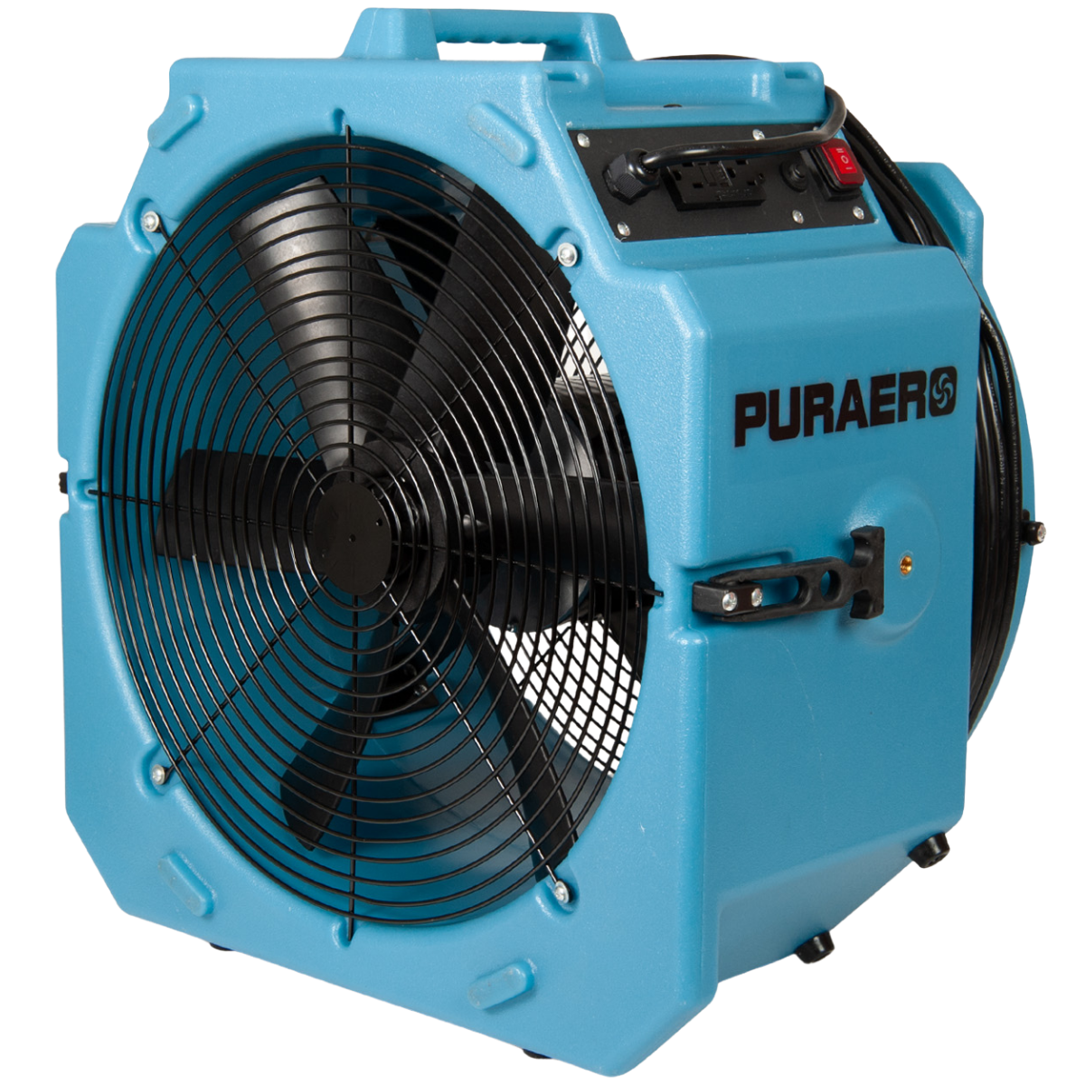 PURAERO 1/4 HP 4000 CFM 2.7A Pro Axial Fan - Angle 2