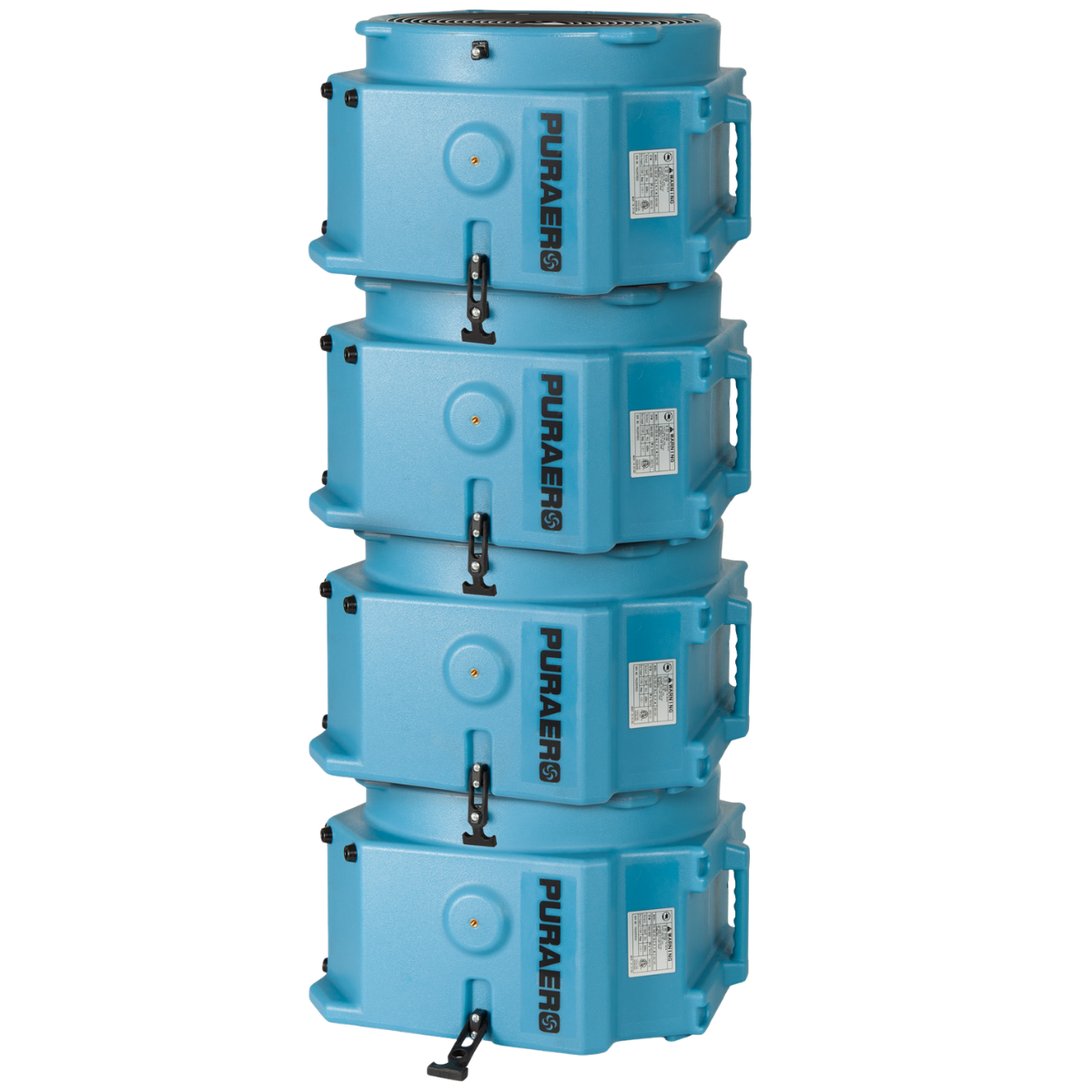 PURAERO 1/4 HP 4000 CFM 2.7A Pro Axial Fan - Stackable Angle