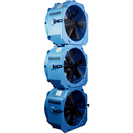 Puraero 1/4 HP 4000 CFM 2.7A Pro Axial Fan - Stackable