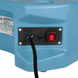 Puraero 1/4 HP 1100 CFM 2.51A Low Profile Air Mover - Blue - Control Switch