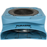 Puraero 1/4 HP 1100 CFM 2.51A Low Profile Air Mover - Blue - Front