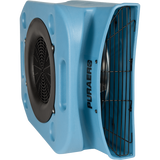 Puraero 1/4 HP 1100 CFM 2.51A Low Profile Air Mover - Blue - Stacking