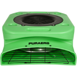 Puraero 1/4 HP 1100 CFM 2.51A Low Profile Air Mover - Green - Front