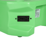 Puraero 1/4 HP 1100 CFM 2.51A Low Profile Air Mover - Green - Outlet
