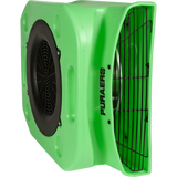 Puraero 1/4 HP 1100 CFM 2.51A Low Profile Air Mover - Green - Stacking