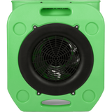 Puraero 1/4 HP 1100 CFM 2.51A Low Profile Air Mover - Green - Top