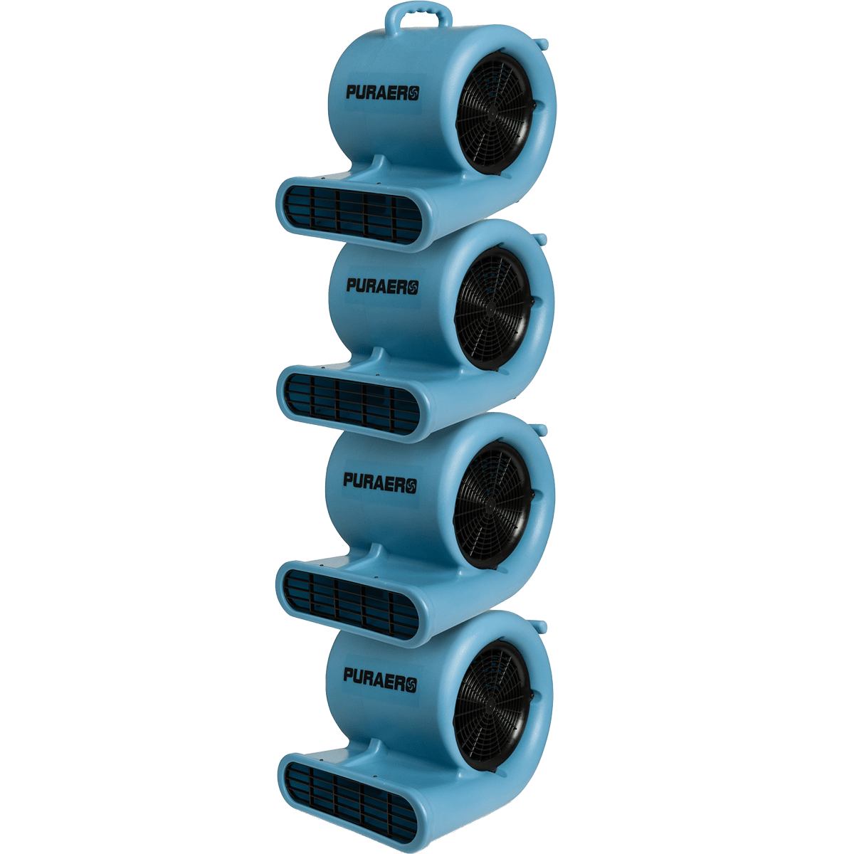 PURAERO 1/3 HP 2.44A Air Mover - Blue - Stackable