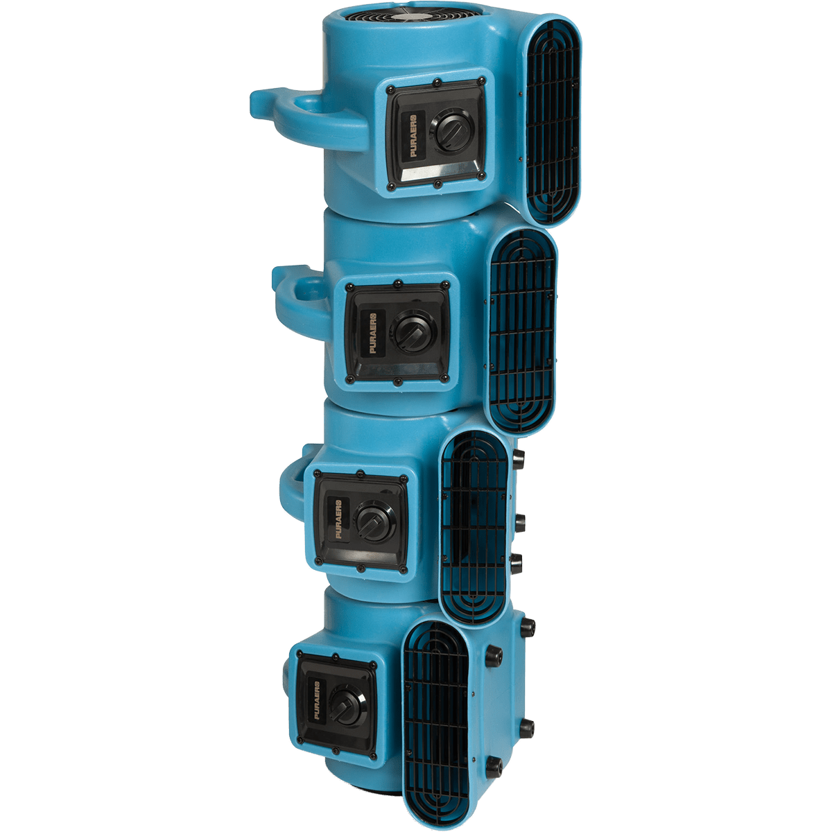 Puraero 1/5 HP 800 CFM Mini Air Mover - Stackable
