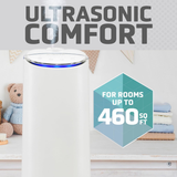 PureGuardian 1.5 Gal. Ultrasonic Warm & Cool Mist Tower Humidifier - Infographic 3