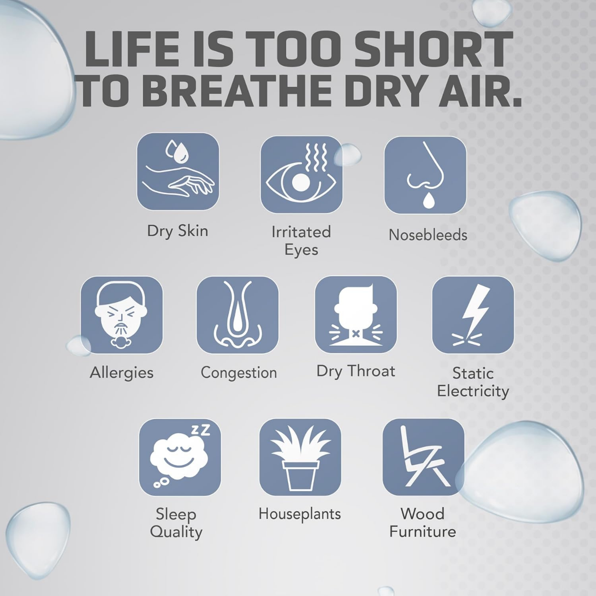 PureGuardian 1.5 Gal. Ultrasonic Warm & Cool Mist Tower Humidifier - Infographic 6