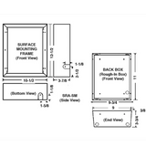 Qmark Fan-Forced Ceiling Heater 240V - Dimensions