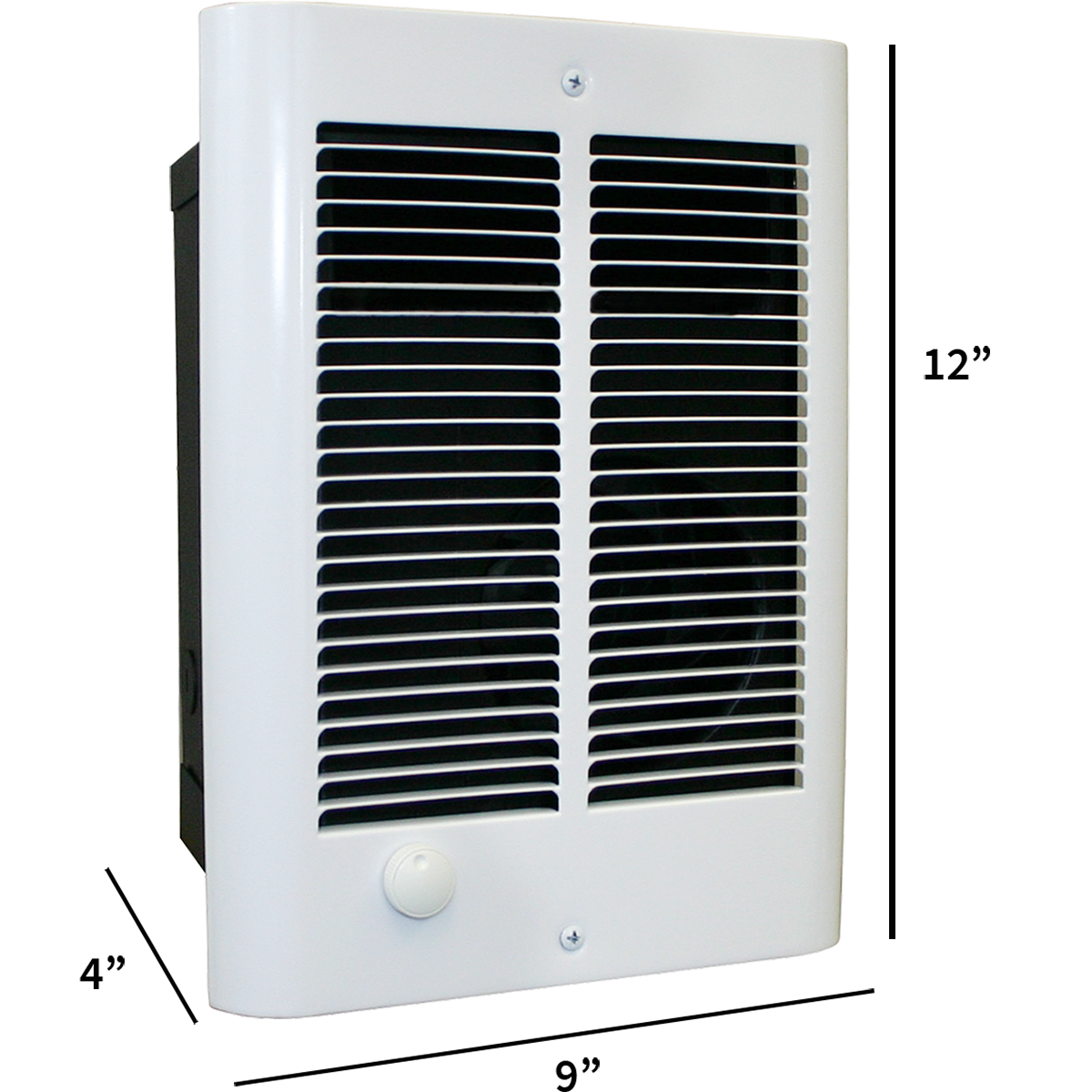 QMark COS-E Fan Forced Wall Heater - Dimensions