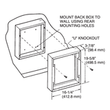 QMark 2-Inch Semi-Recess Surface Mounting Frame (HTWHS2) - Installation 1