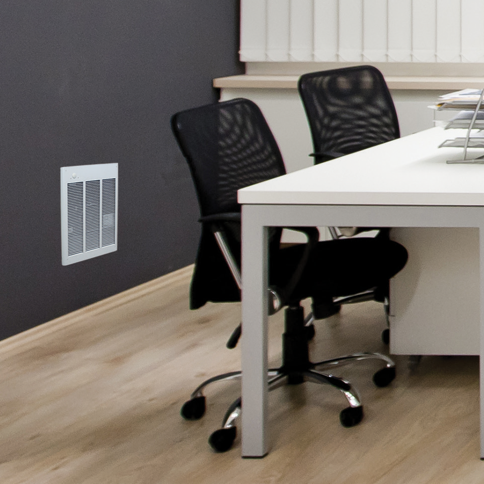Qmark LFK Series Heaters - installed on wall in conference room