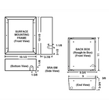Qmark Fan-Forced Ceiling Heater 120V - Dimensions
