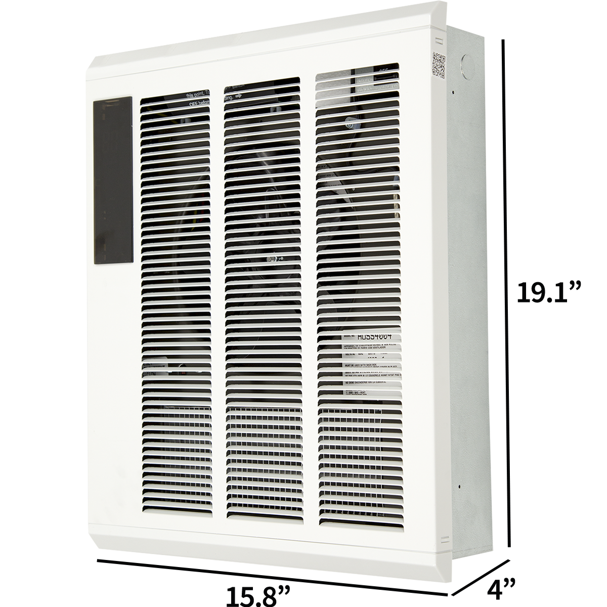 QMark SSHO4007 Smart Series Digital Wall Heater - dimensions