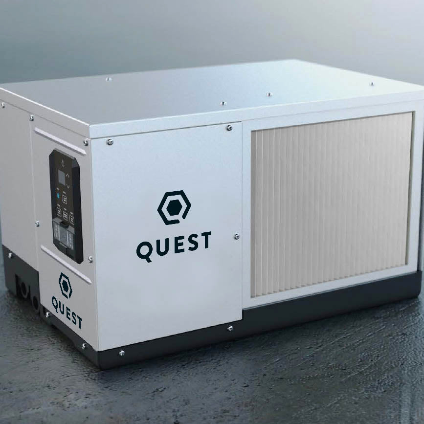 Quest 100 High Efficiency Overhead Dehumidifier Lifestyle