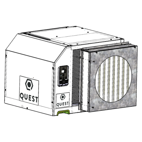 Quest 225 Dehumidifier w/ Duct Kit - Front