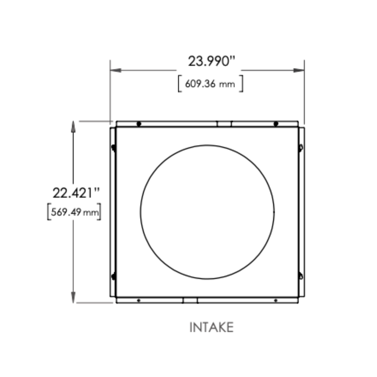 Quest 335 Dehumidifier Duct Kit - Dimensions 1