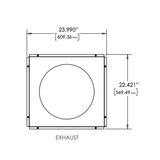 Quest 335 Dehumidifier Duct Kit - Dimensions 3