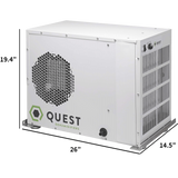 Quest Dual 110 Overhead Dehumidifier - Dimensions