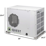 Quest Dual 110 Overhead Dehumidifier - Dimensions
