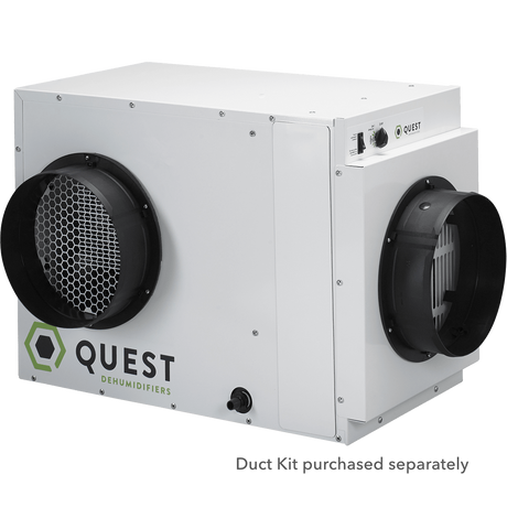 Quest Dual 110 Dehumidifier - duct kit installed