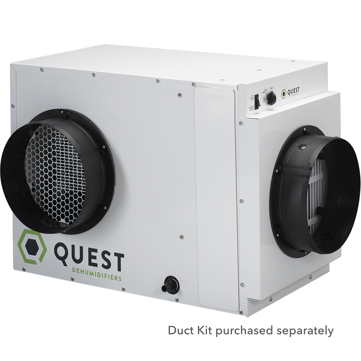 Quest Dual 110 Dehumidifier - duct kit installed