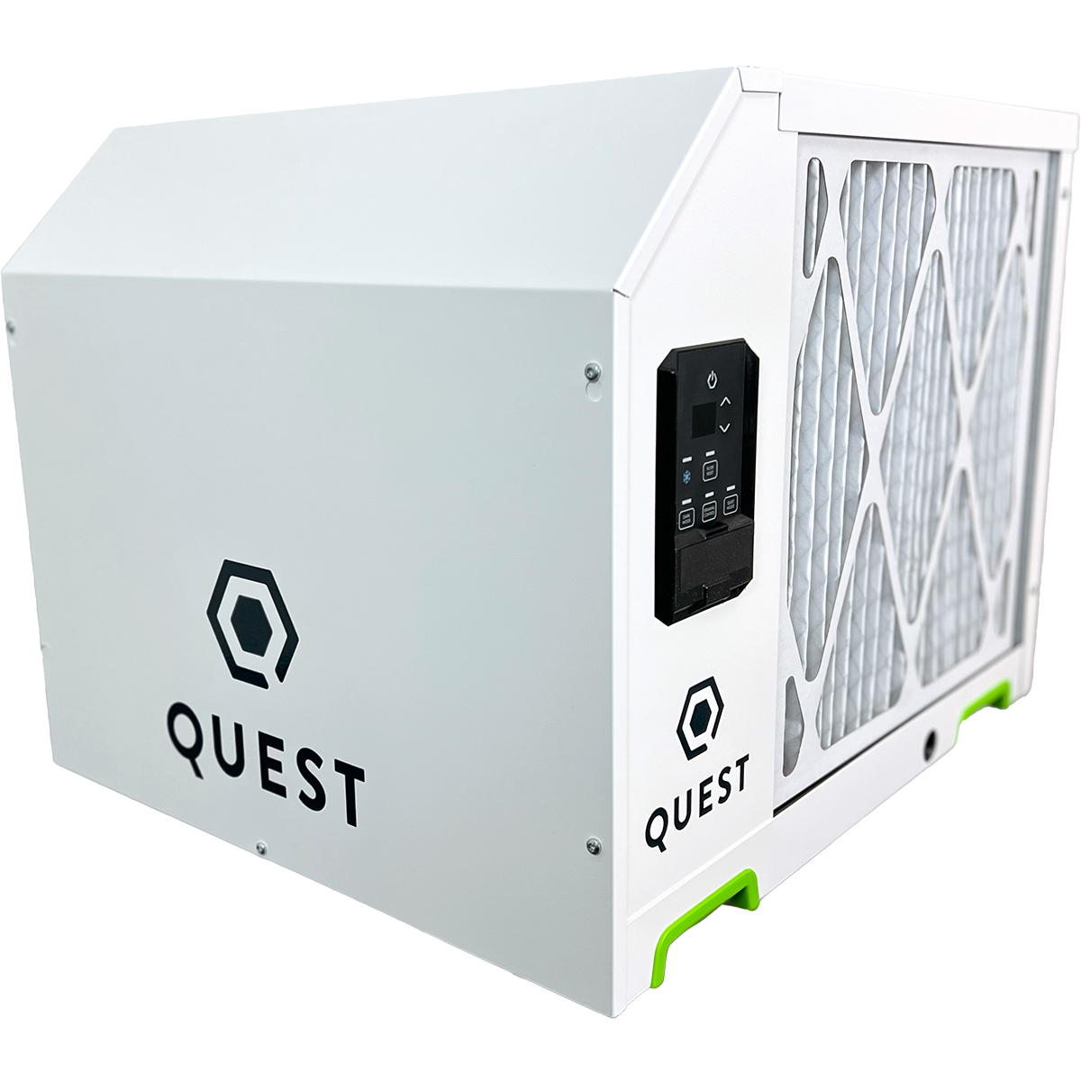 Quest Dual 205 Overhead Dehumidifier - Front Angle