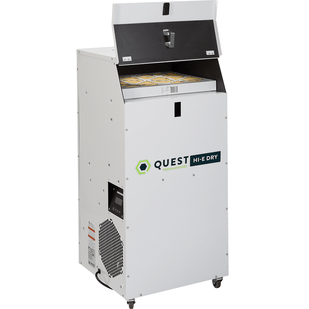 Quest Hi-E Dry 195 Dehumidifier - open