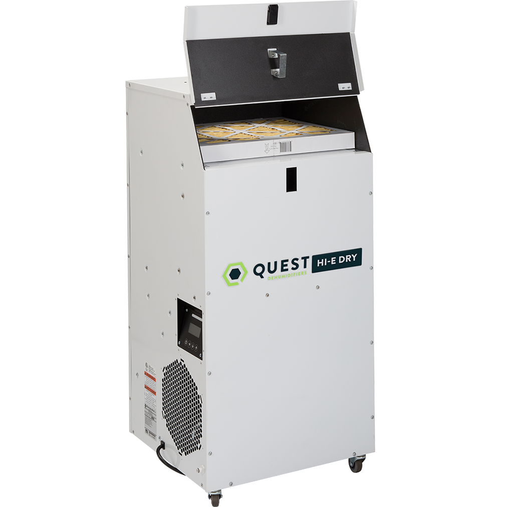 Quest Hi-E Dry 195 Dehumidifier - open