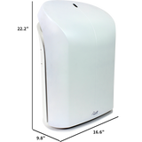 Rabbit Air BioGS SPA-550A Air Purifier - Dimensions
